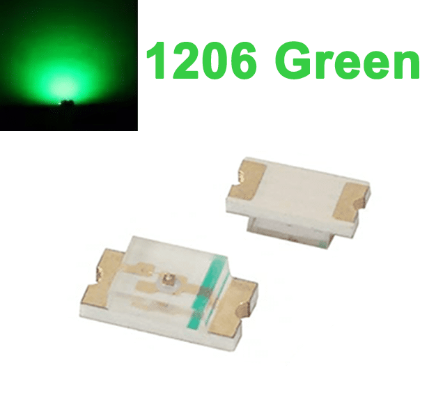 SMD LED 1206 Green (10Pcs)