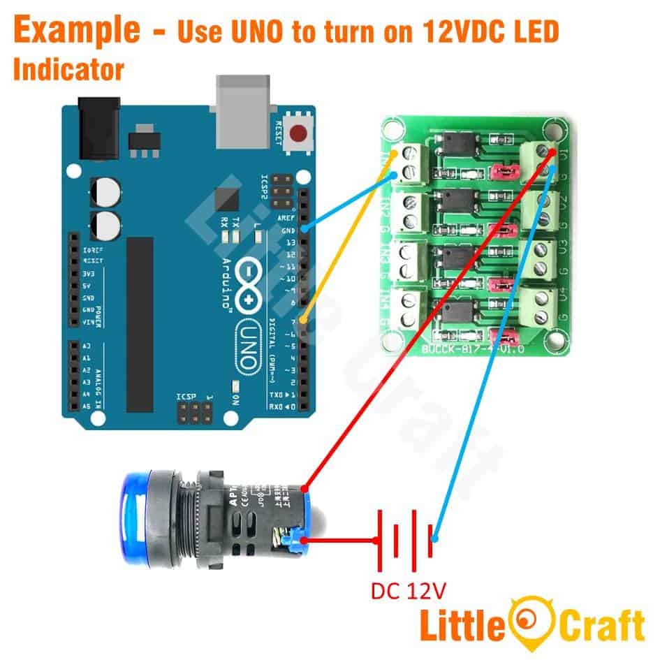 2 Channel Optocoupler Isolation Board (PC817 ) - Image 5