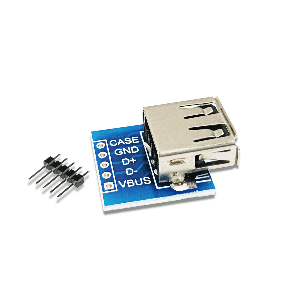 USB Type A Female to 2.54mm Header Breakout Module - Image 2