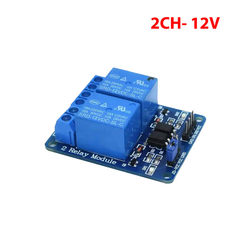 Relay Module (12V-10A) 2Channel (Low level trigger)