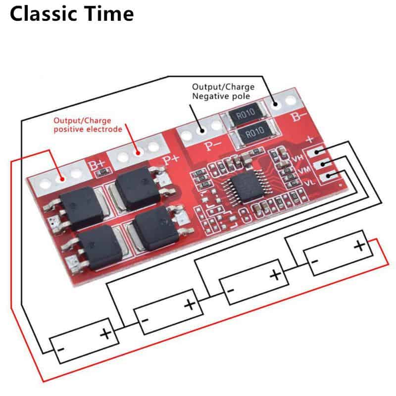BMS 3S/4S (12.6V-16.8V - 30A)Lithium Battery Protection Module - Image 4
