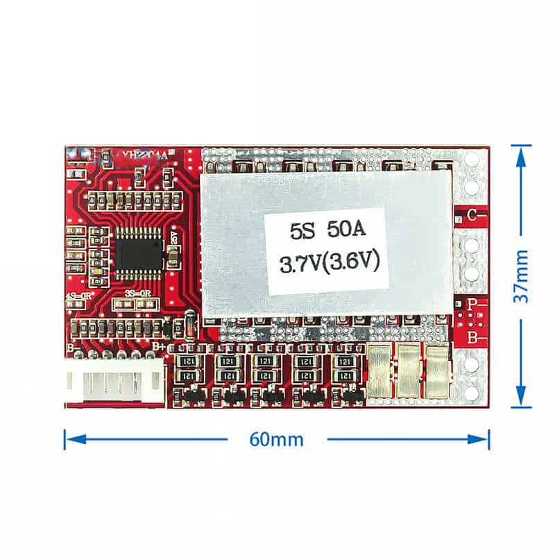 BMS 4S/5S (16.8V - 21V - 50A) Lithium Battery Protection Module - Image 4