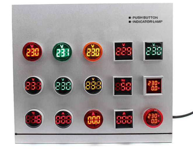 Digital Voltage Amp Monitor 22mm Round (AC 50-500V) (0-120A) - Image 2