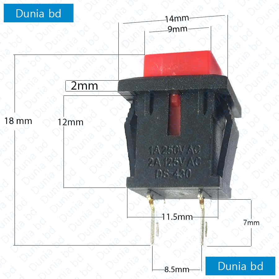 Square PushButton Switch (DS-430) - Image 2