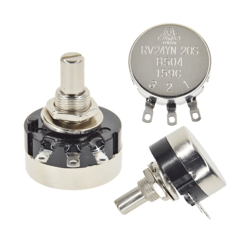 Rotary Taper Potentiometer POT (500K Ohm) (RV24YN20SB504)