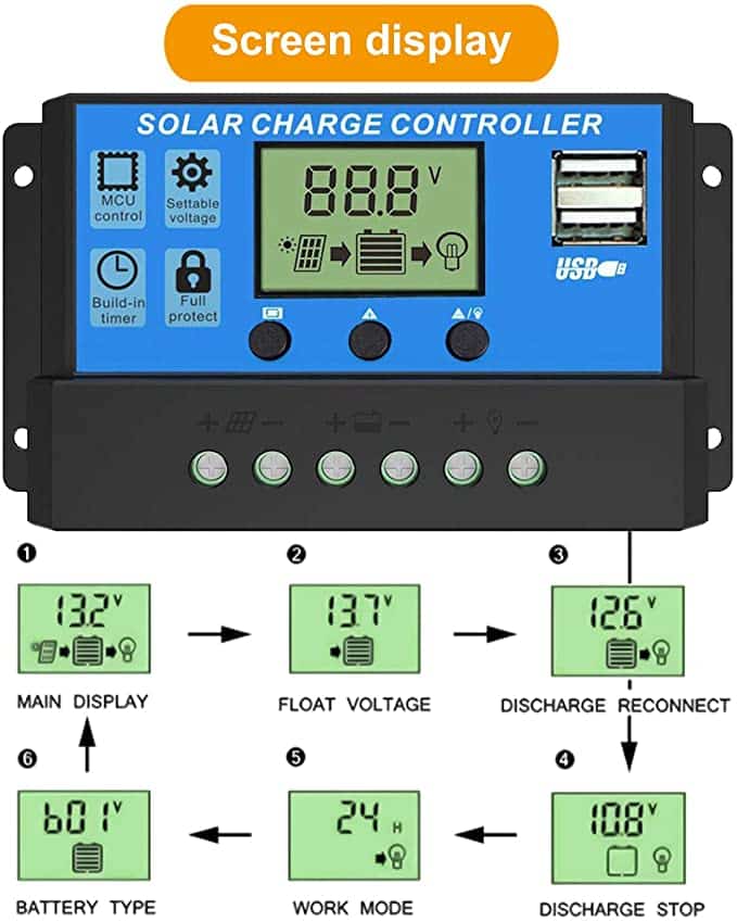 Solar Charge Controller Regulator(12V/24V ) 30A - Image 7