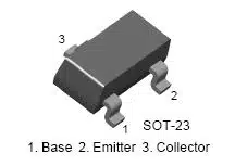 2N3906 (2A) MMBT3906 (40 V, 200 mA) PNP SMD Transistors SOT-23 - Image 2
