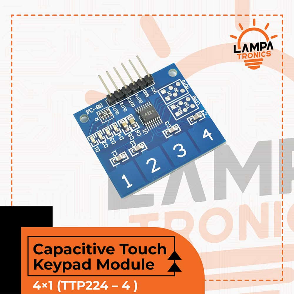 Digital Capacitive Touch Keypad Module 4×1 (TTP224 – 4 )