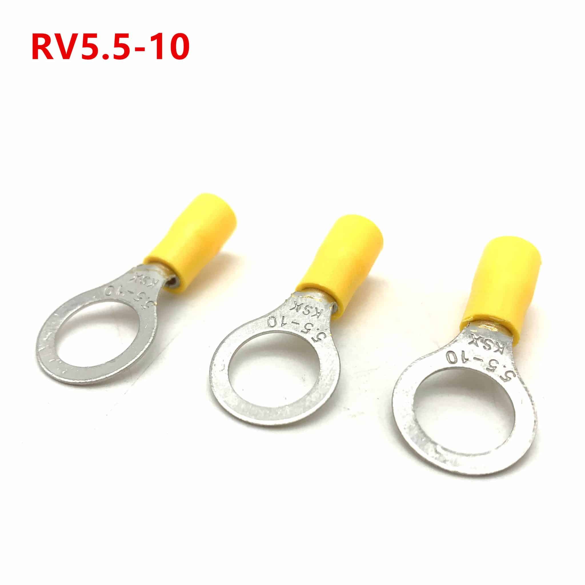 Ring Terminal Insulated, Yellow(RV5.5-10)