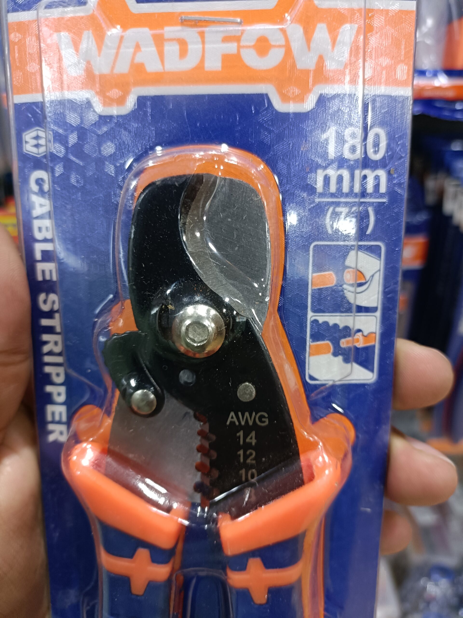 Cable Wire Stripper and Cutter 7 INCH WADFOW - WPL5617 (180mm) - Image 3