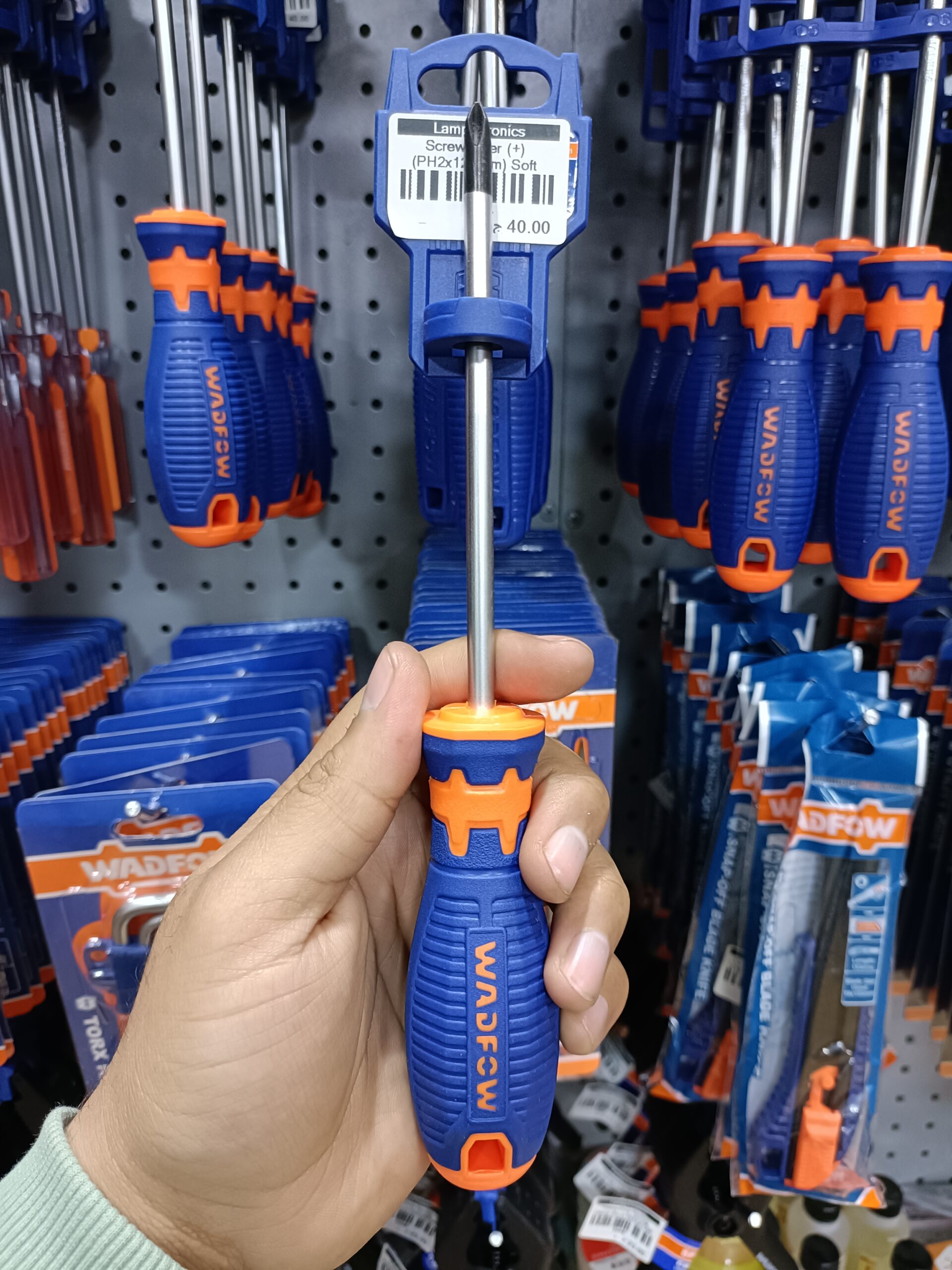 Screwdriver (+) (PH2x125mm) Soft Hand WADFOW - WSD2225 - Image 2