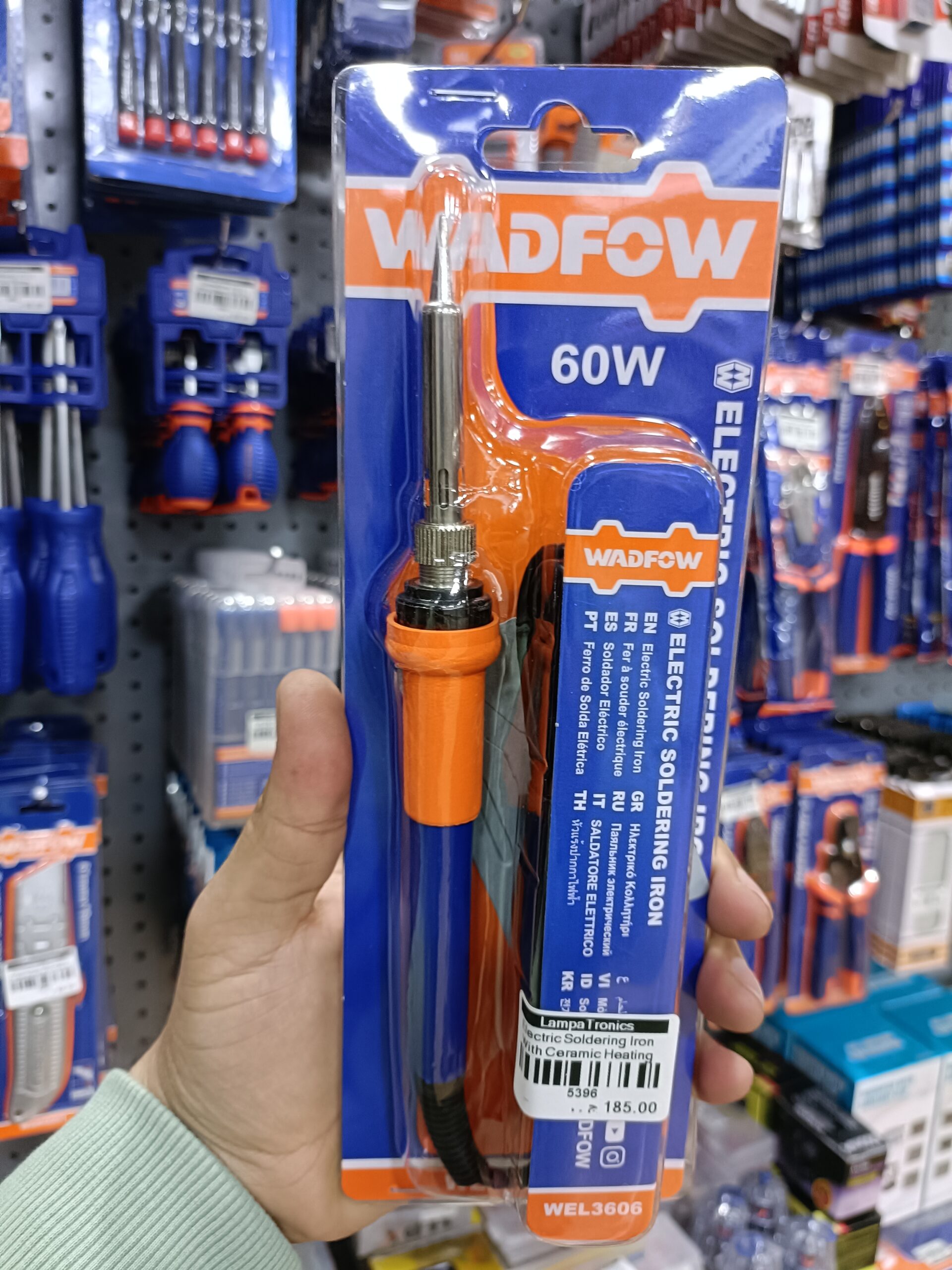 Electric Soldering Iron With Ceramic Heating 60W + Stand WADFOW - WEL3606 High Quality - Image 2