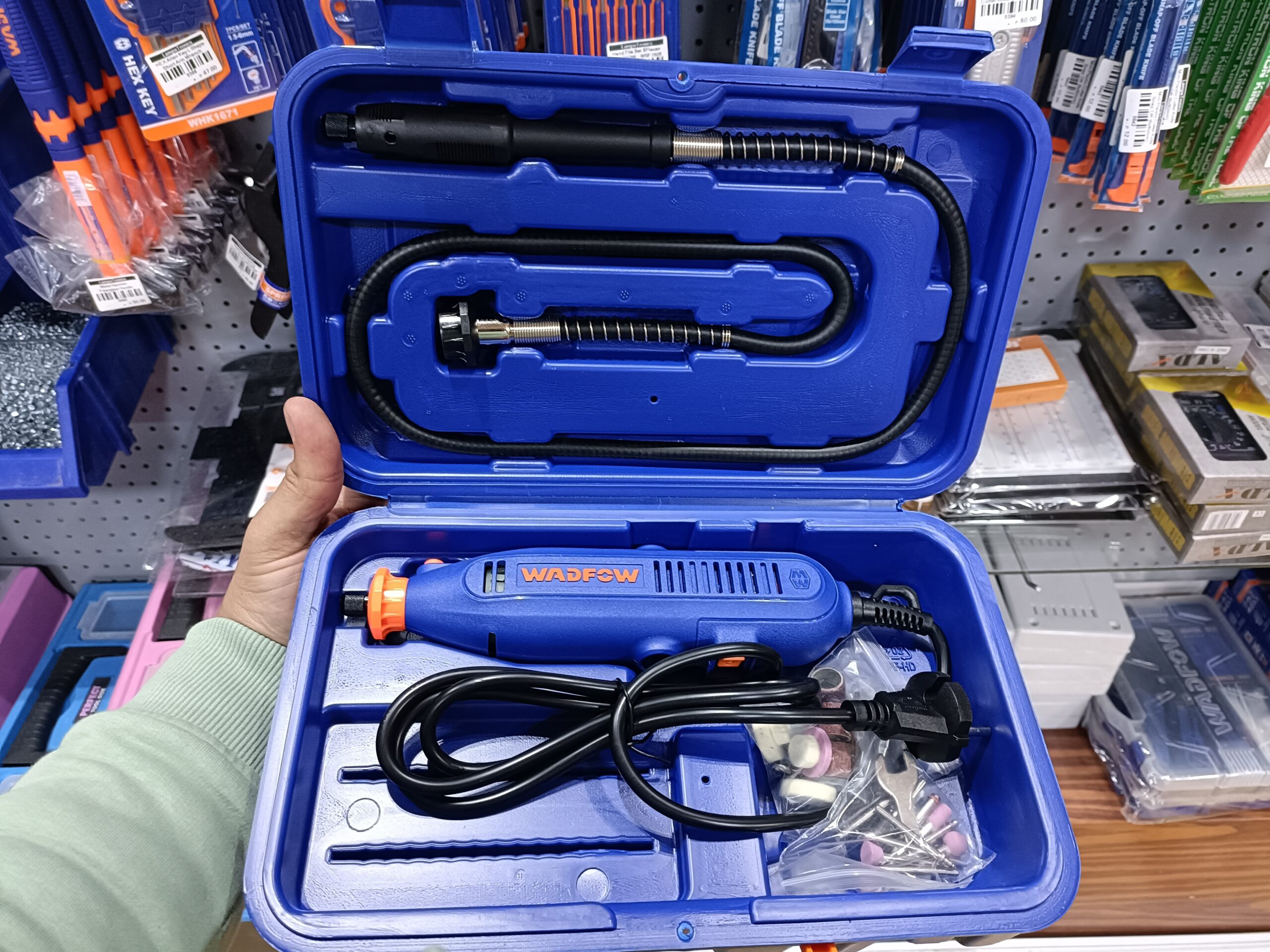 Electric Grinder Drill 220V With 52pcs Accessories WADFOW - WRY1D131 - Image 5