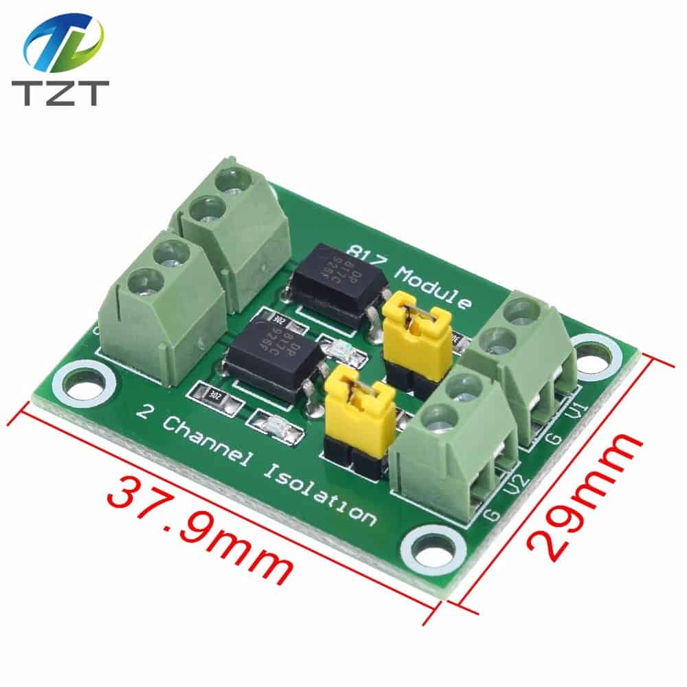 2 Channel Optocoupler Isolation Board (PC817 ) - Image 3