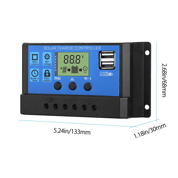Solar Charge Controller Regulator(12V/24V ) 30A - Image 2