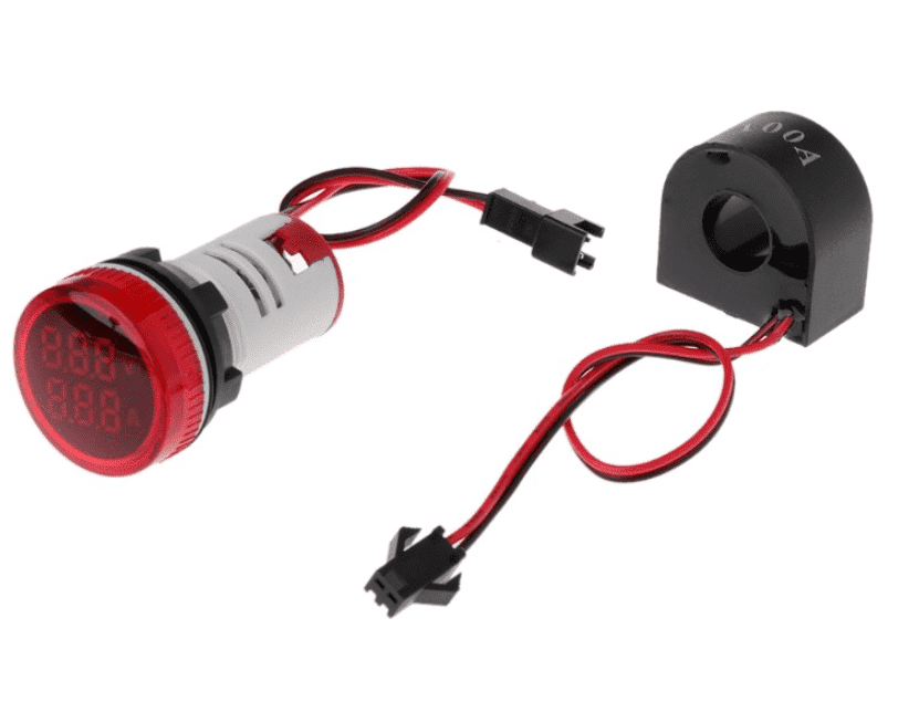 Digital Voltage Amp Monitor 22mm Round (AC 50-500V) (0-120A) - Image 3