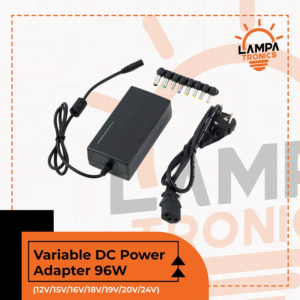 Variable DC Power Adapter 96W (12V/15V/16V/18V/19V/20V/24V)
