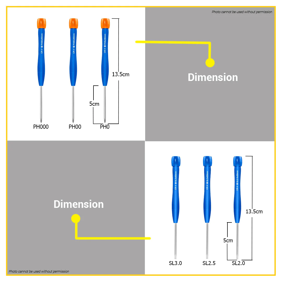 Precision Screwdriver Set 6Pcs WADFOW - WSS2B06 - Image 3