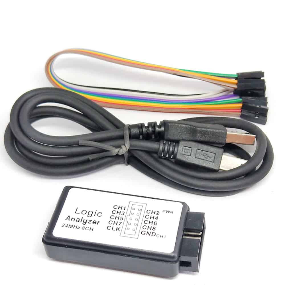 USB Logic 24MHz 8 Channel 24M/seconds Logic Analyzer Debugger