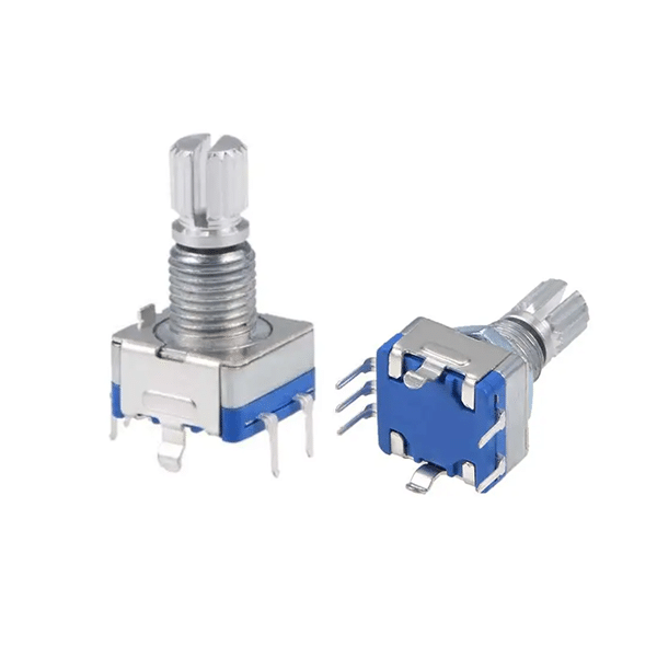 Rotary Encoder With Push Button Switch EC11 (5pin-15mm) Green