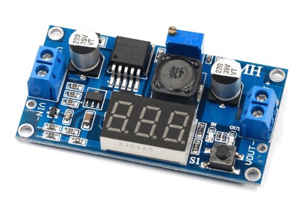 LM2596S DC-DC Adjustable Step-Down Module (3A) With LED Voltmeter Module - Image 4