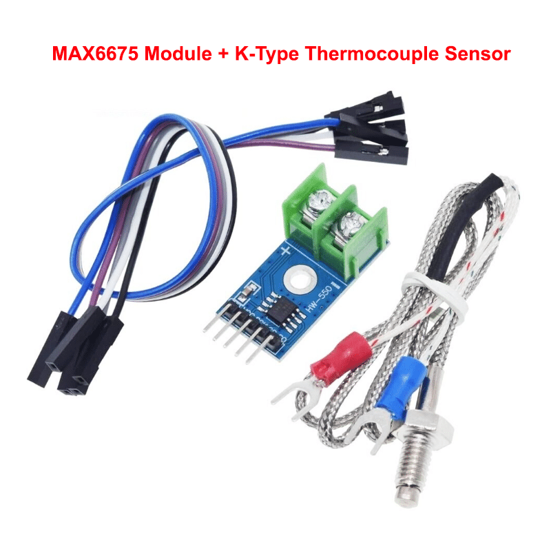 MAX6675 Module + K-Type Thermocouple Temperature Sensor