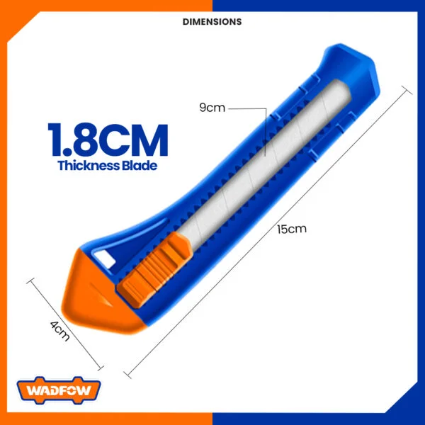 Cutter Knife Snap Off Plastic (18x100mm) With out Blade WADFOW - WSK2913 - Image 2
