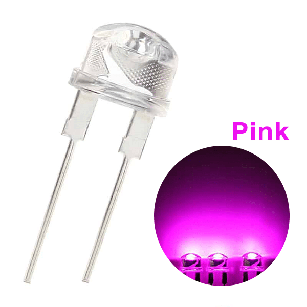 Super Bright LED 8MM (Pink) 0.5Watt
