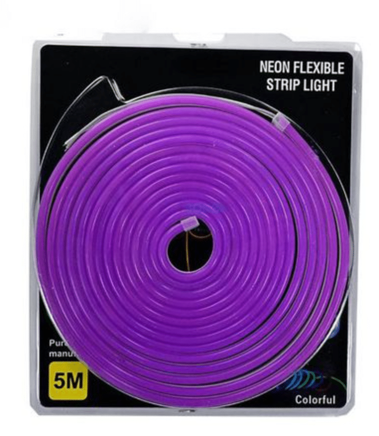 Neon Flexible LED Strip Light 5M (Purple) 12VDC - Image 2