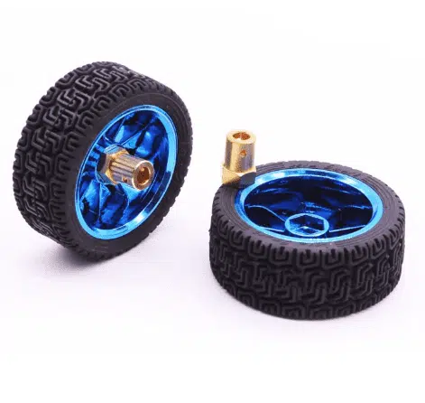 Robot Rubber Wheel (65x26.5mm) +Coupler (1PCS)
